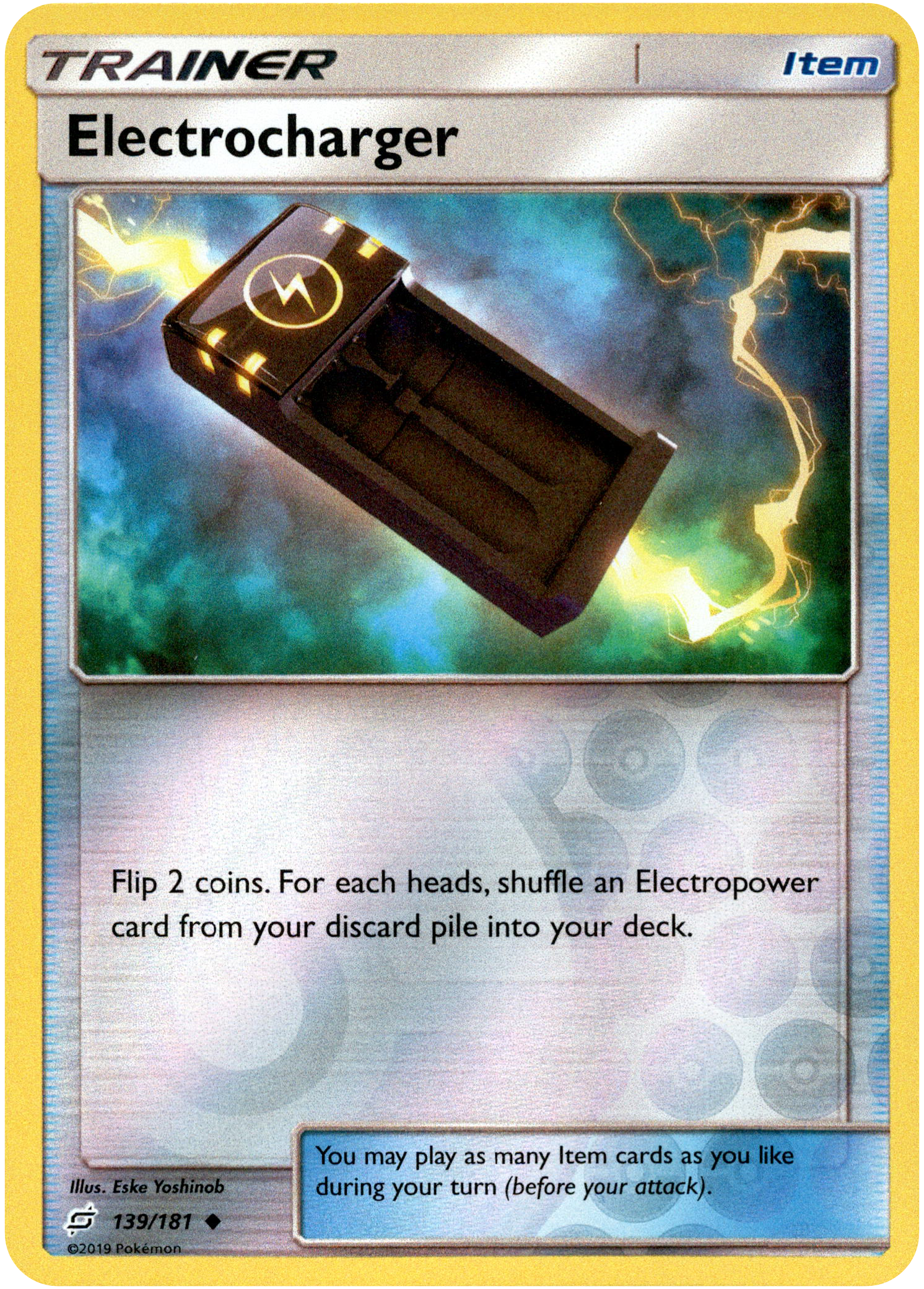 Electrocharger - 139/181 - Team Up - Reverse Holo - Card Cavern