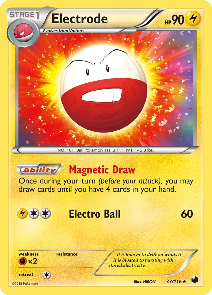 Electrode - 33/116 - Plasma Freeze - Holo - Card Cavern