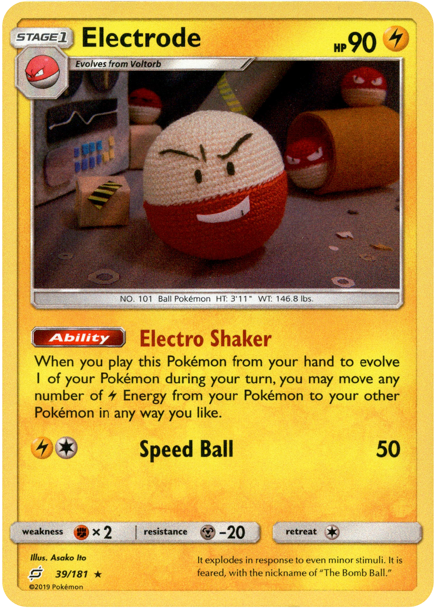 Electrode - 39/181 - Team Up - Holo - Card Cavern