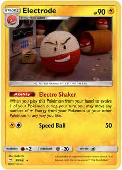 Electrode - 39/181 - Team Up - Holo - Card Cavern