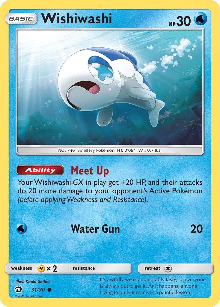 Wishiwashi - 31/70 - Dragon Majesty - Card Cavern