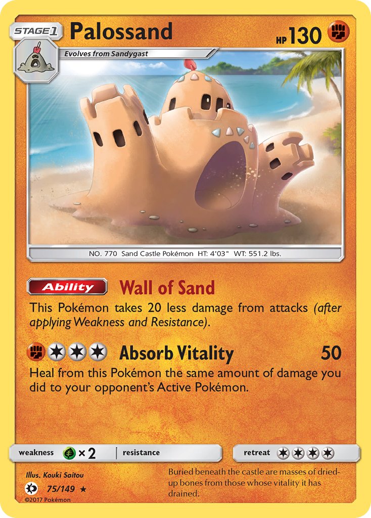 Palossand - 75/149 - Sun & Moon - Card Cavern