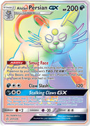 Alolan Persian GX Hyper Rare - 257/236 - Cosmic Eclipse - Holo - Card Cavern
