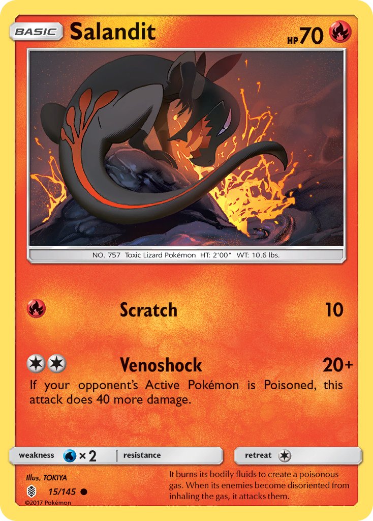 Salandit - 15/145 - Guardians Rising - Card Cavern