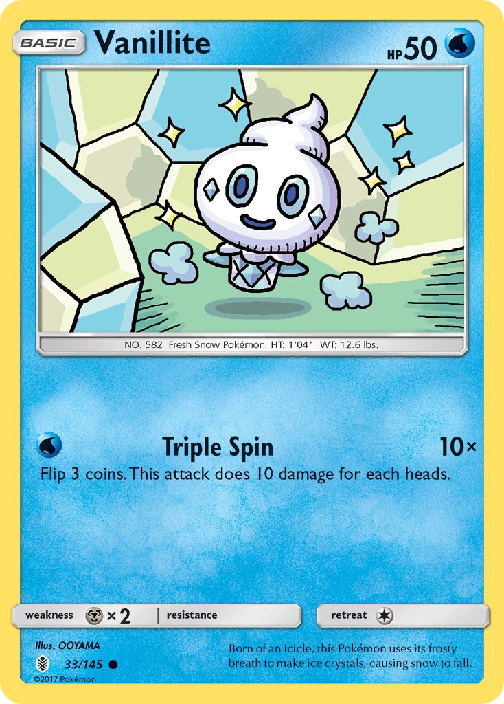 Vanillite - 33/145 - Guardians Rising - Card Cavern