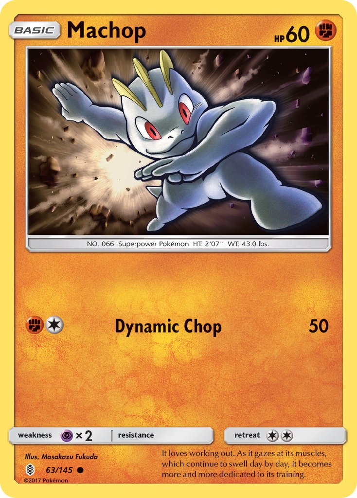 Machop - 63/145 - Guardians Rising - Card Cavern