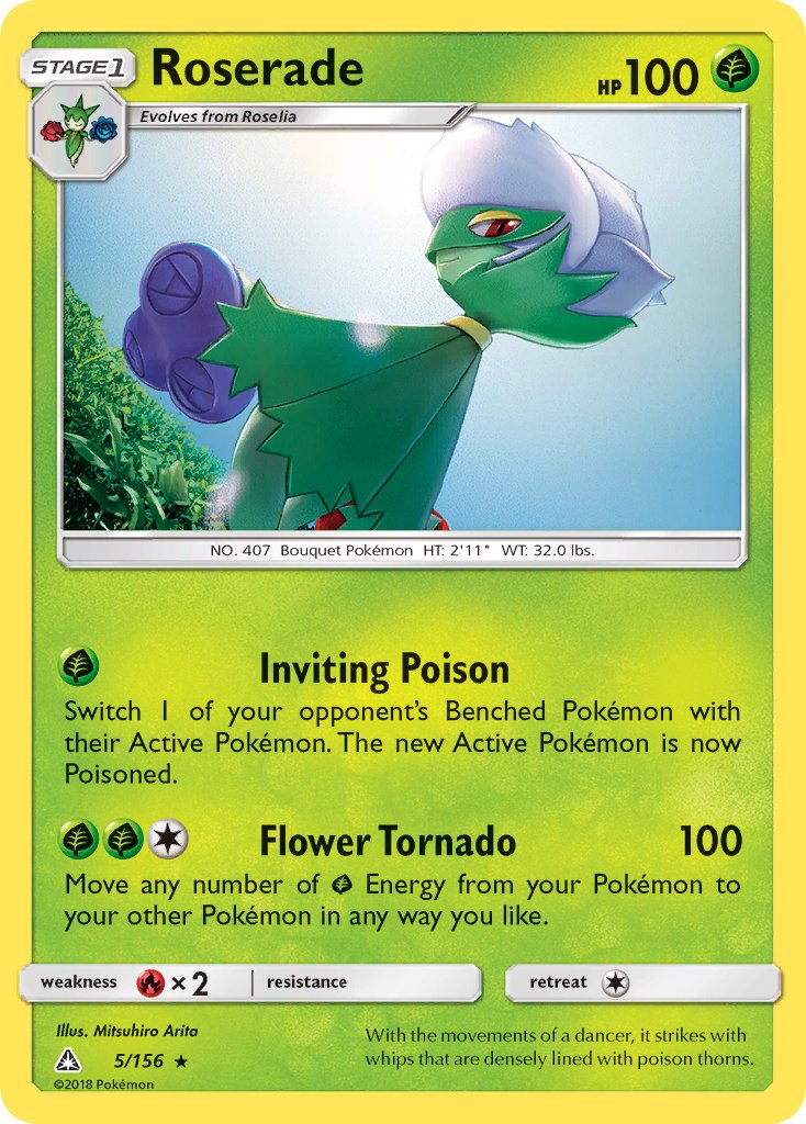 Roserade - 5/156 - Ultra Prism - Card Cavern