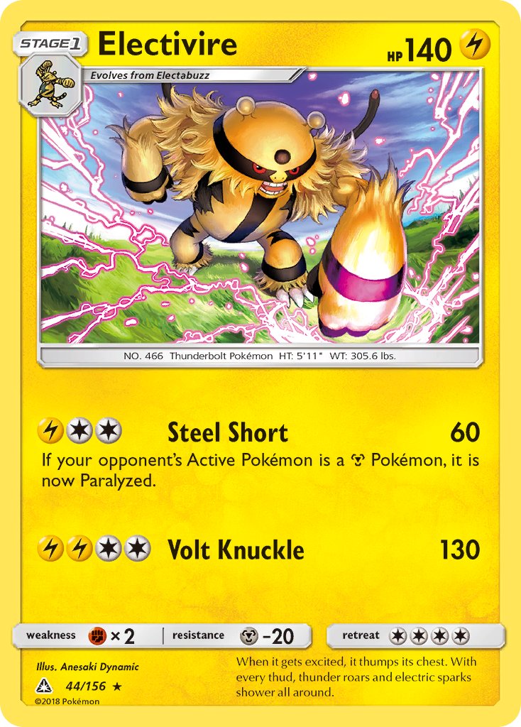 Electivire - 44/156 - Ultra Prism - Card Cavern