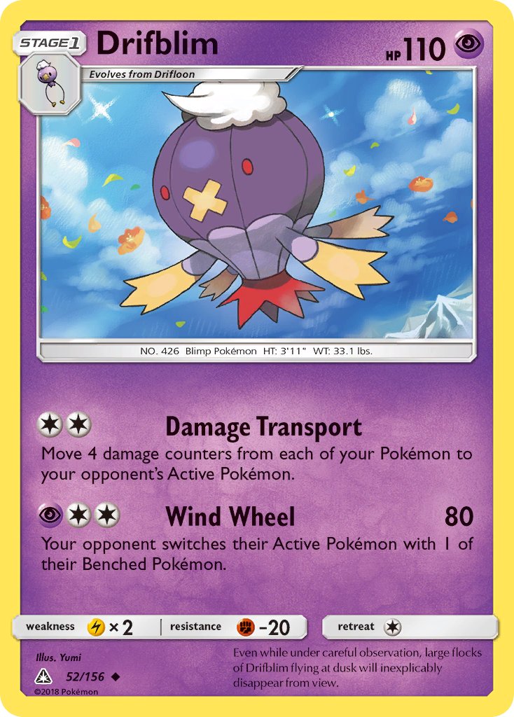 Drifblim - 52/156 - Ultra Prism - Card Cavern