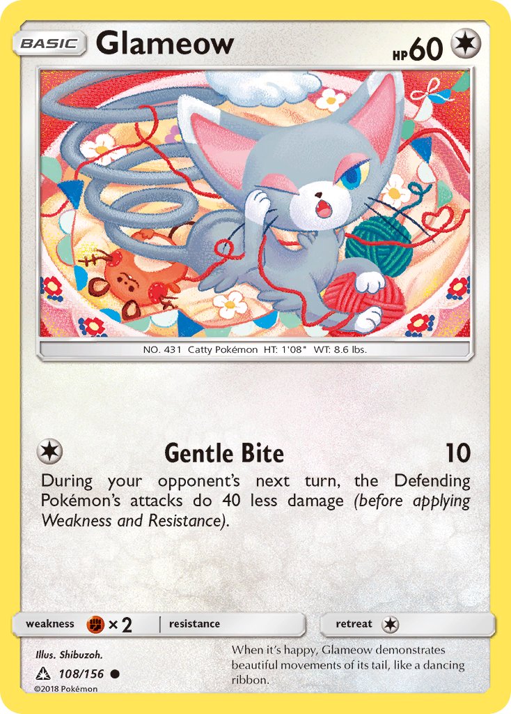 Glameow - 108/156 - Ultra Prism - Card Cavern