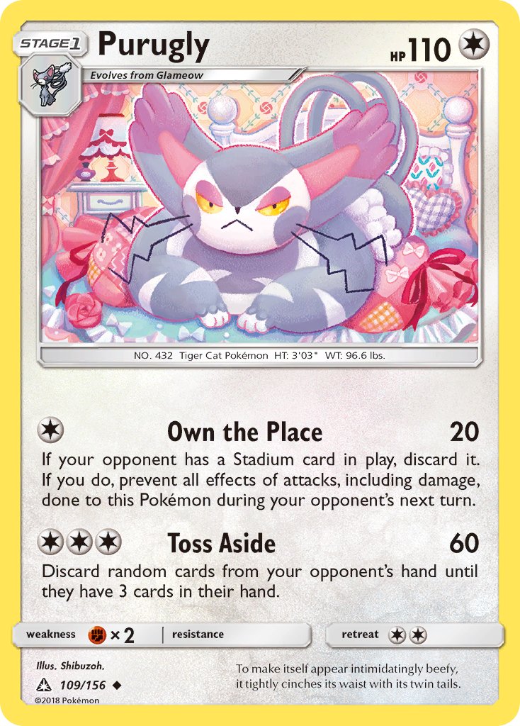 Purugly - 109/156 - Ultra Prism - Card Cavern