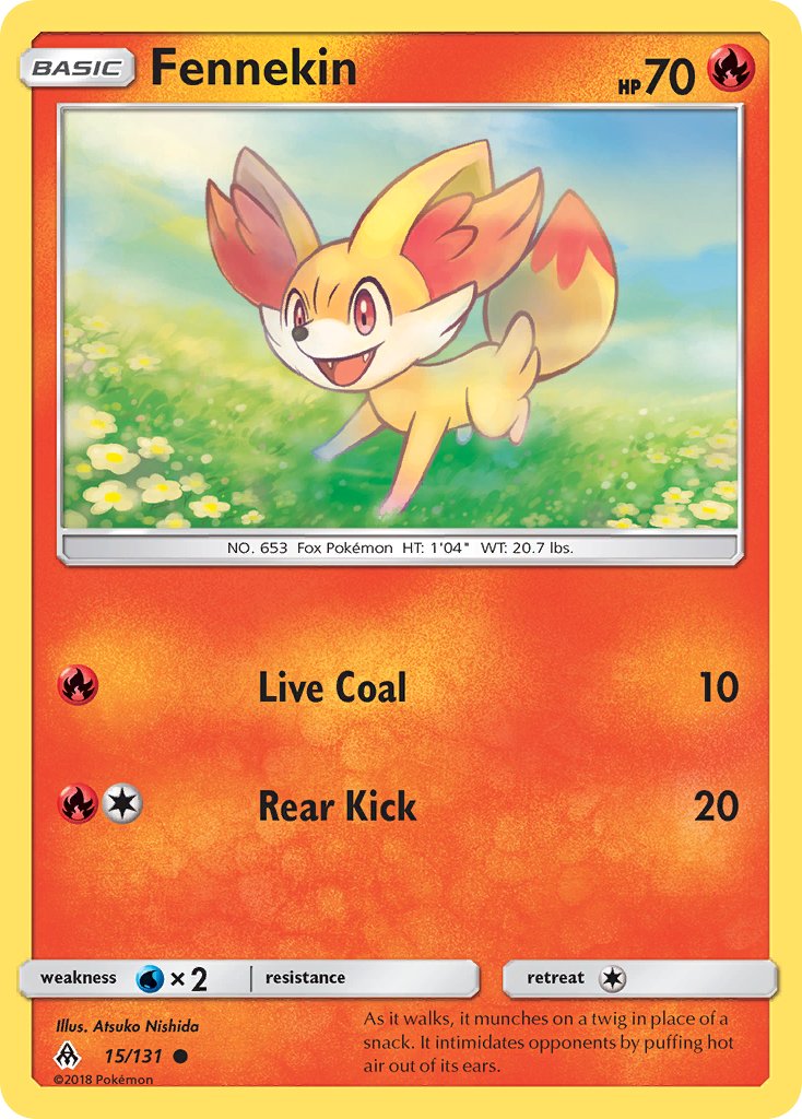 Fennekin - 15/131 - Forbidden Light - Card Cavern
