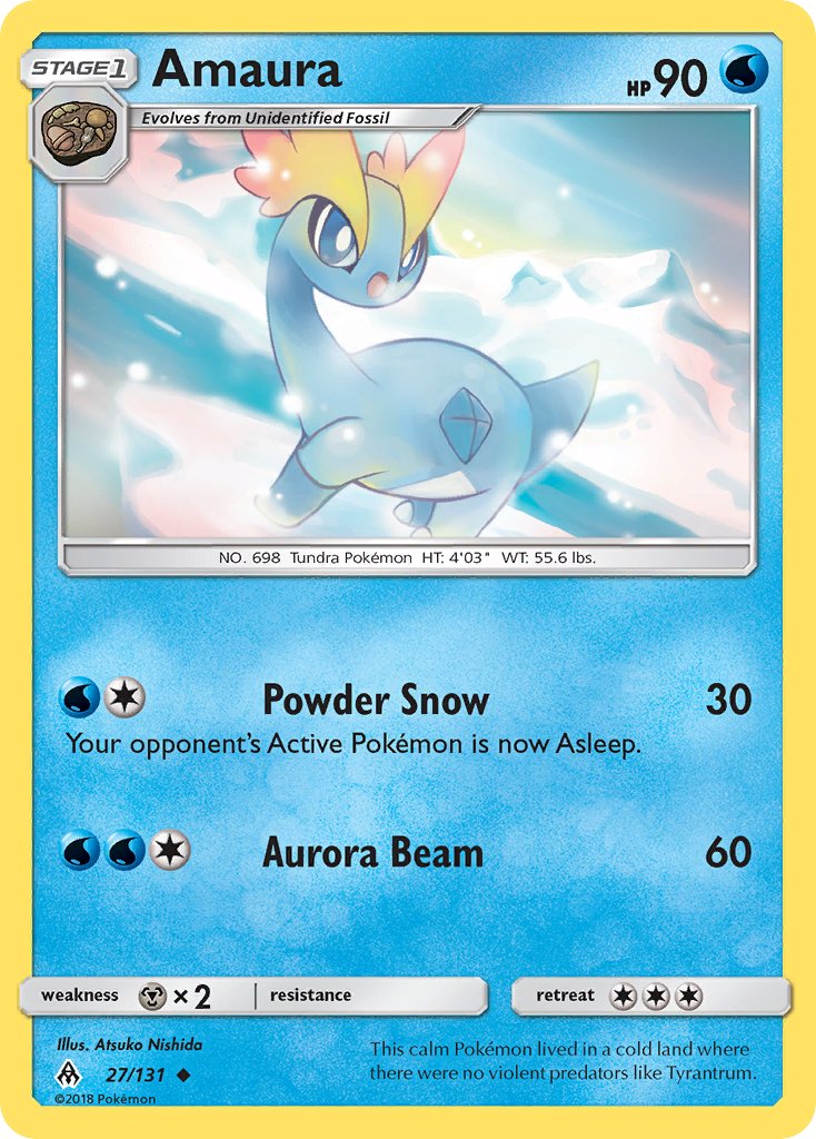 Amaura - 27/131 - Forbidden Light - Card Cavern