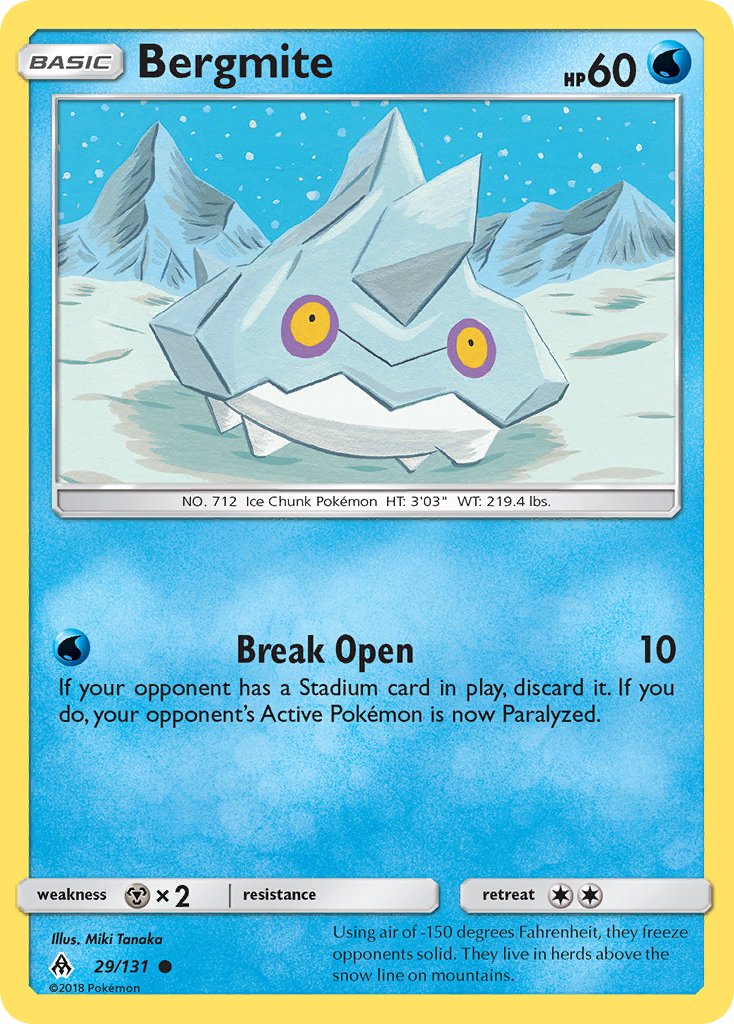 Bergmite - 29/131 - Forbidden Light - Card Cavern