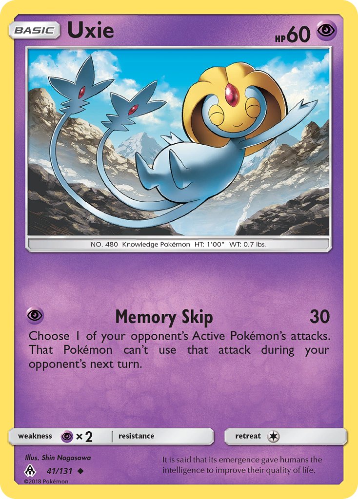 Uxie - 41/131 - Forbidden Light - Card Cavern