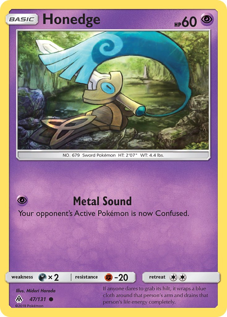 Honedge - 47/131 - Forbidden Light - Card Cavern
