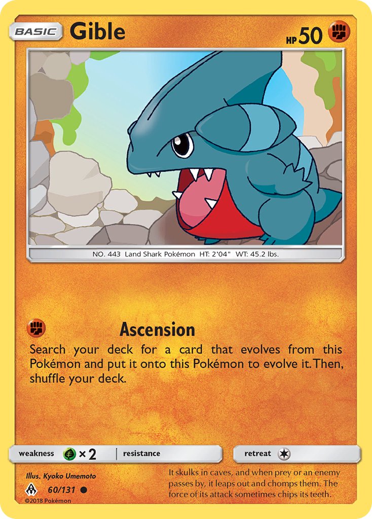 Gible - 60/131 - Forbidden Light - Card Cavern