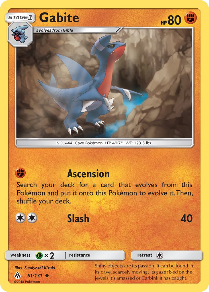 Gabite - 61/131 - Forbidden Light - Card Cavern