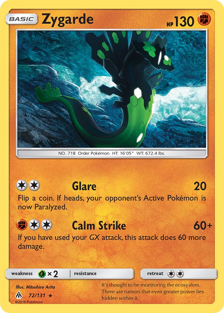 Zygarde - 72/131 - Forbidden Light - Card Cavern