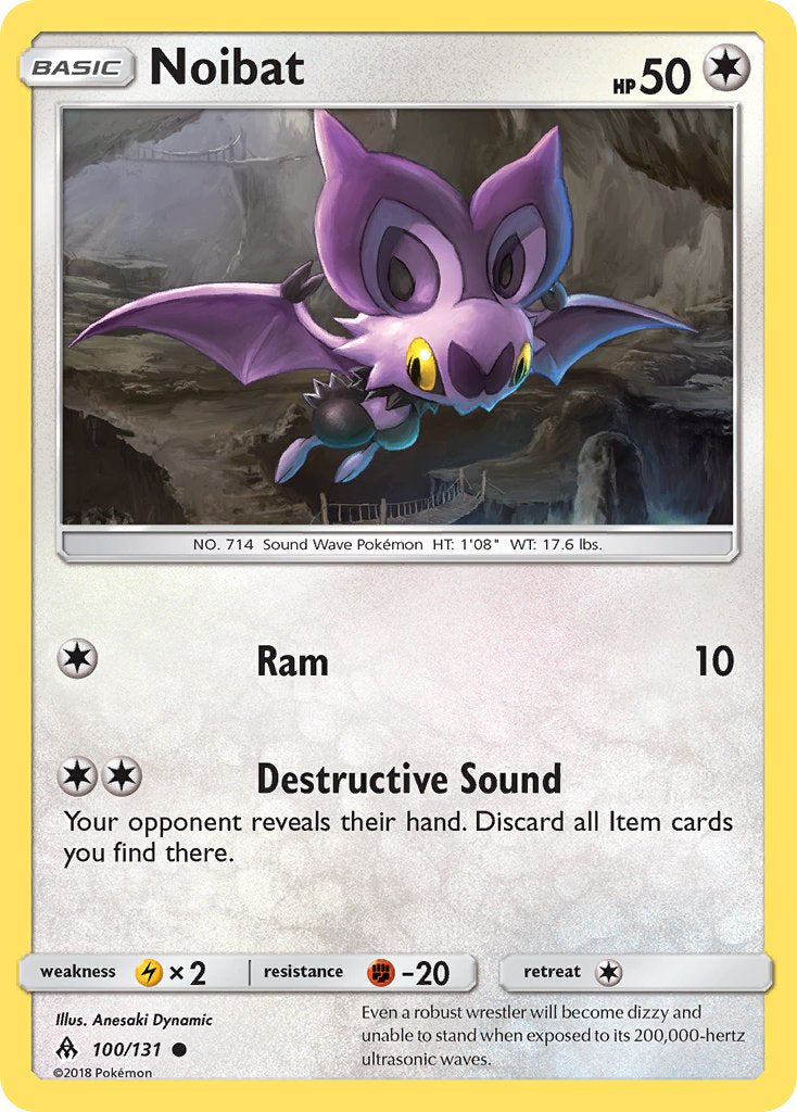 Noibat - 100/131 - Forbidden Light - Card Cavern
