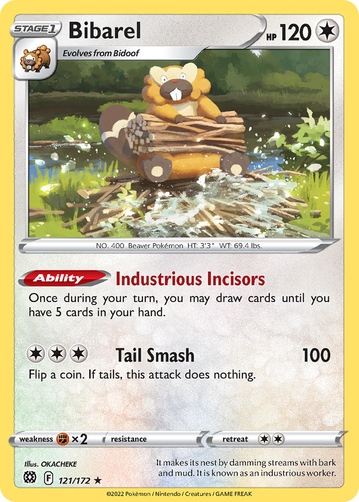 Bibarel - 121/172 - Brilliant Stars - Card Cavern