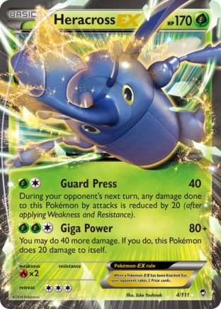 Heracross EX - 4/111 - Furious Fists - Holo - Card Cavern