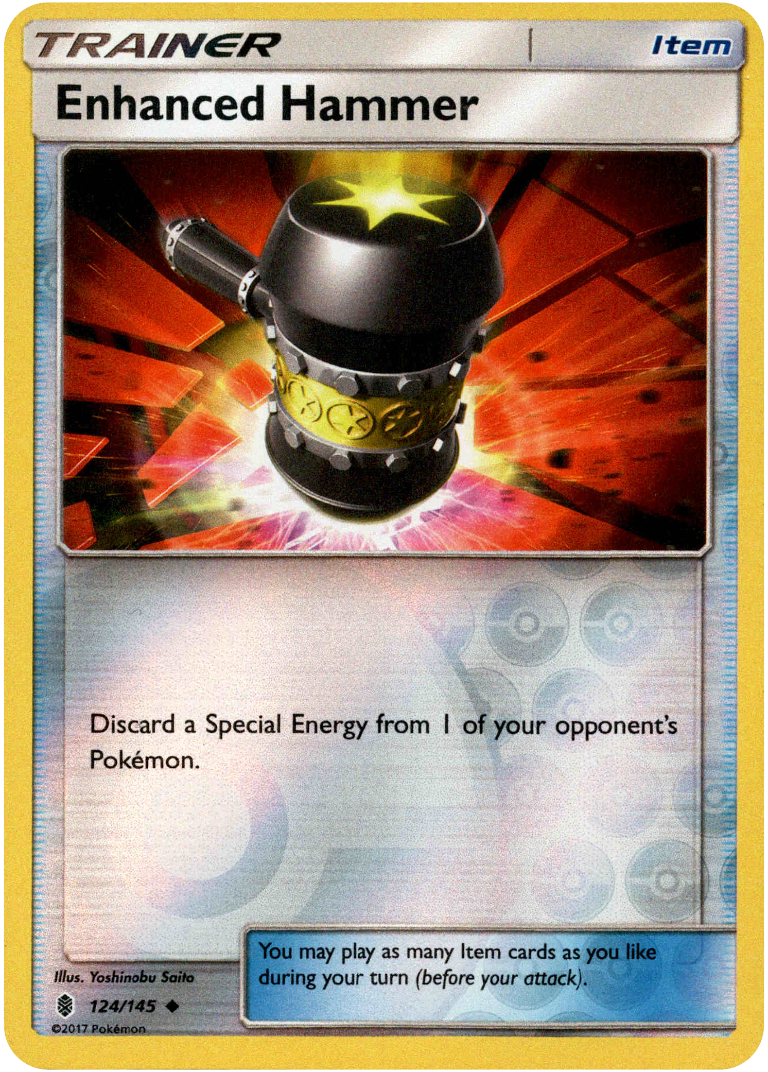 Enhanced Hammer - 124/145 - Guardians Rising - Reverse Holo - Card Cavern
