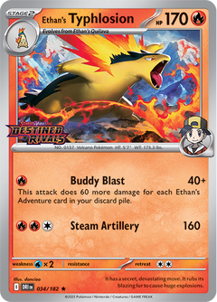 Ethan's Typhlosion (Stamped) - 034/182 - Destined Rivals - Holo - Card Cavern