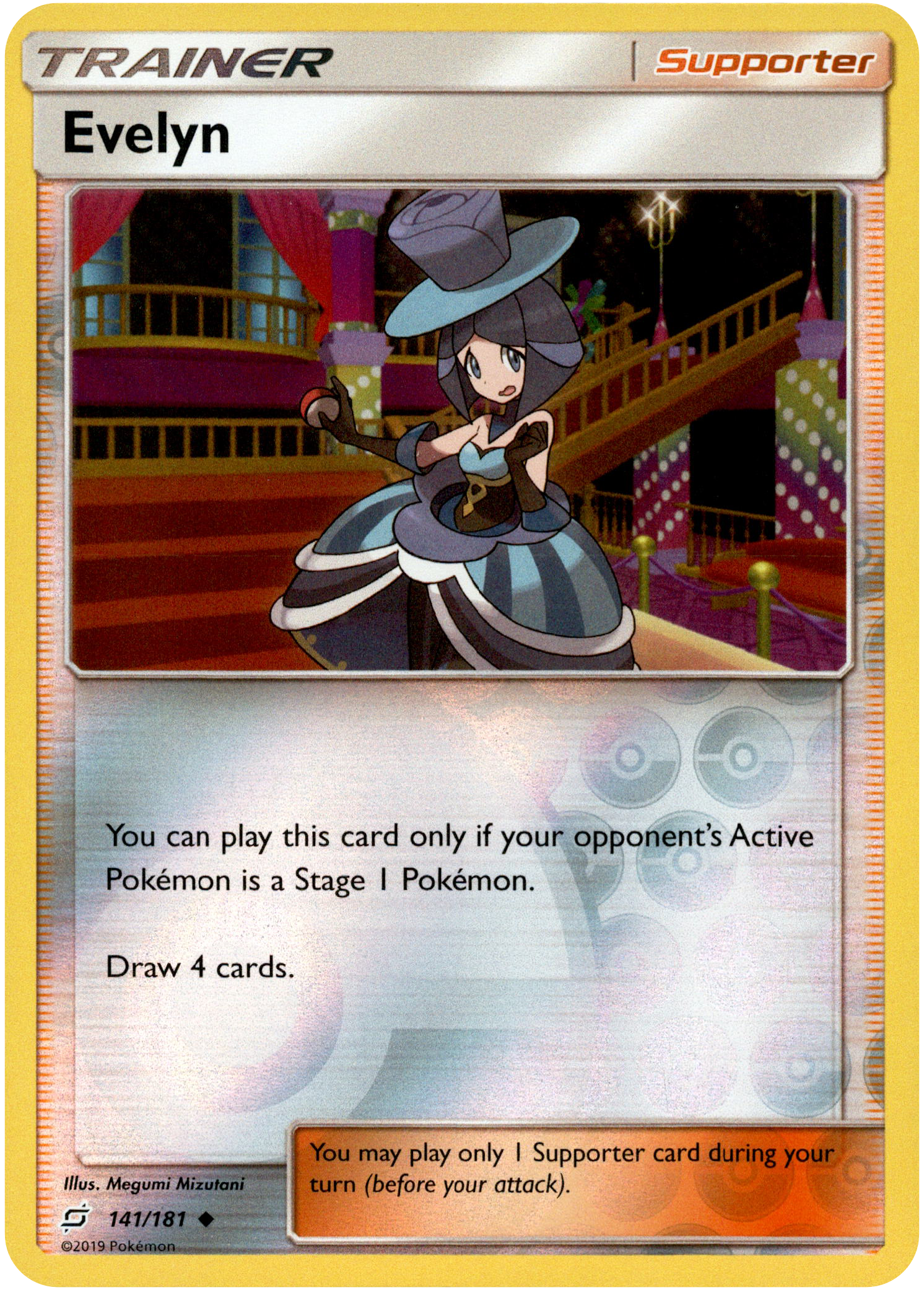 Evelyn - 141/181 - Team Up - Reverse Holo - Card Cavern