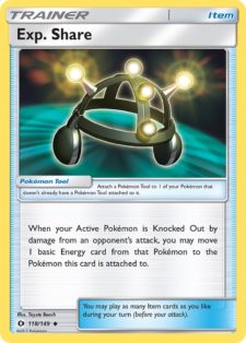 Exp. Share - 118/149 - Sun & Moon - Card Cavern