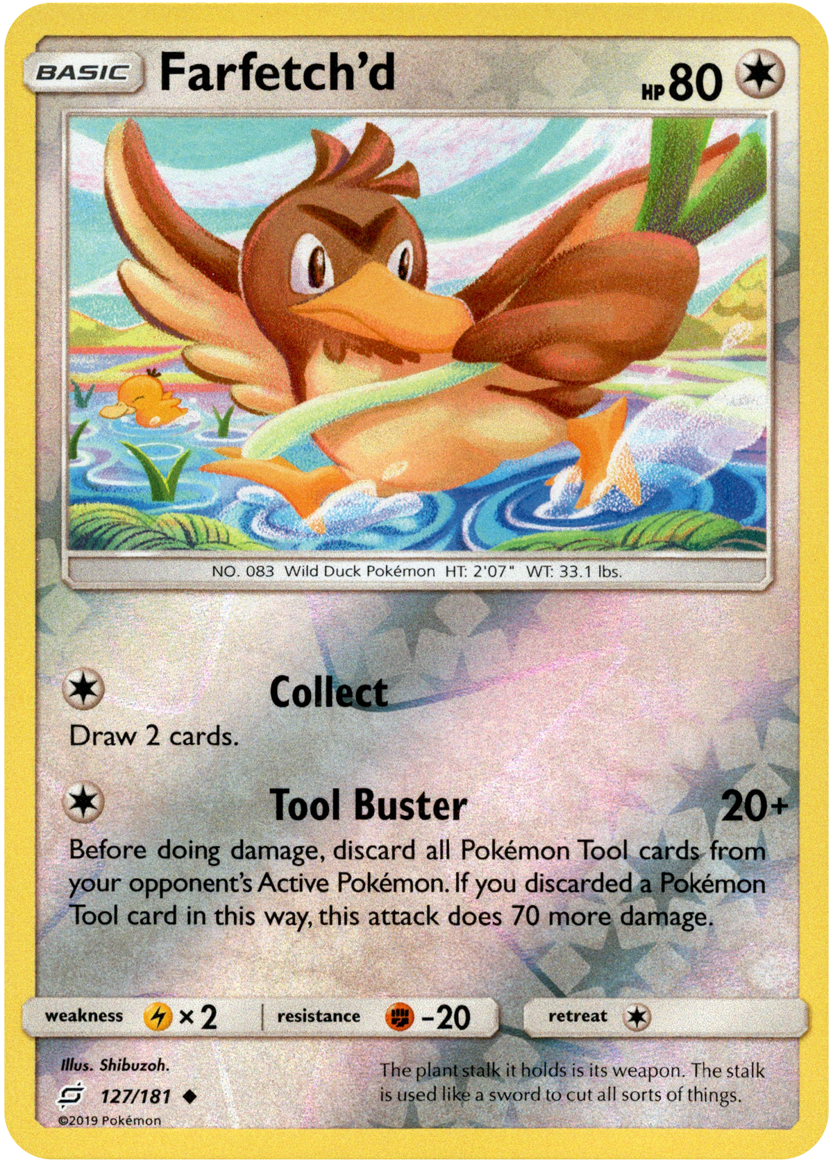 Farfetch'd - 127/181 - Team Up - Reverse Holo - Card Cavern