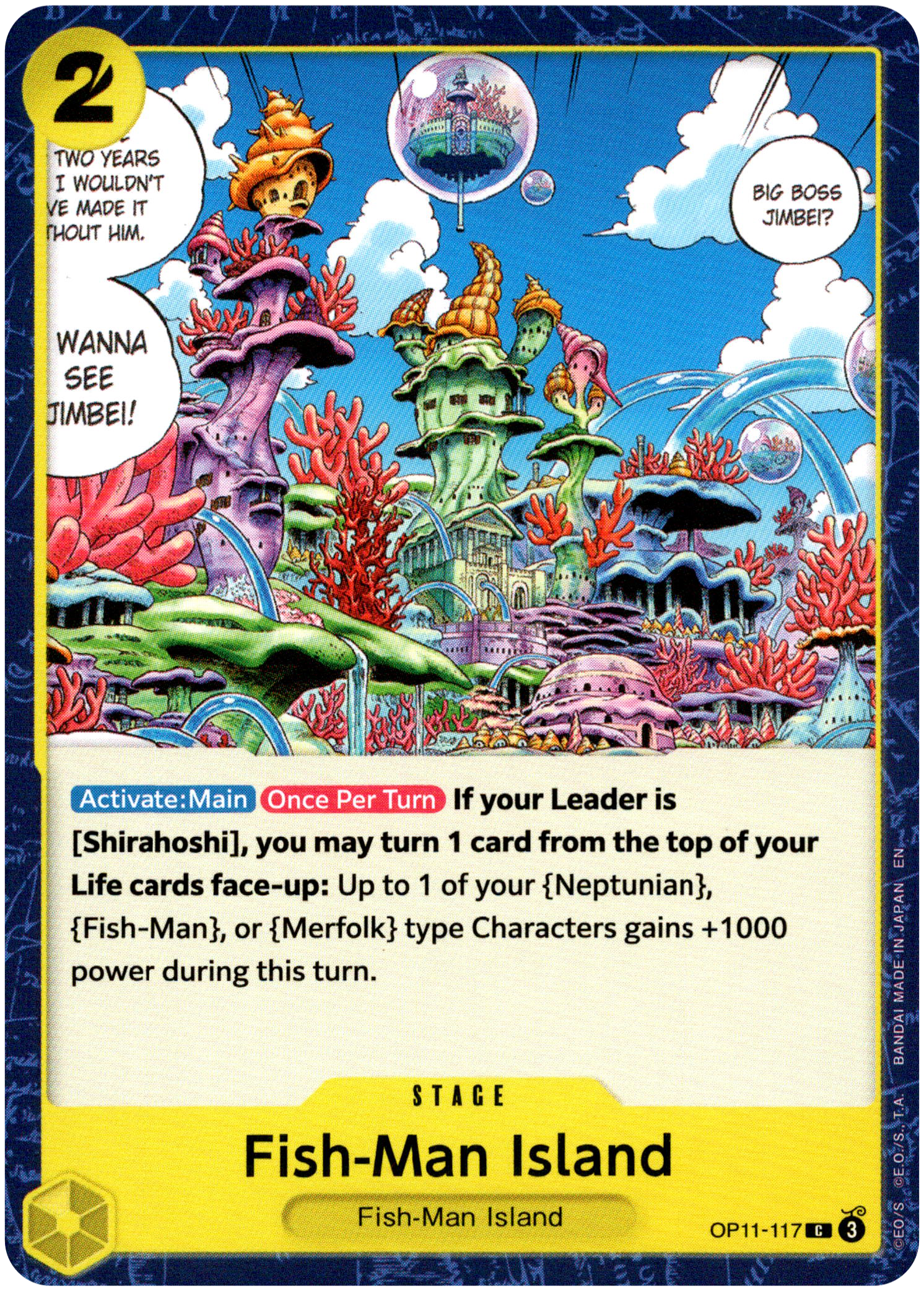 Fish-Man Island - OP11-117 C - A Fist of Divine Speed - Card Cavern