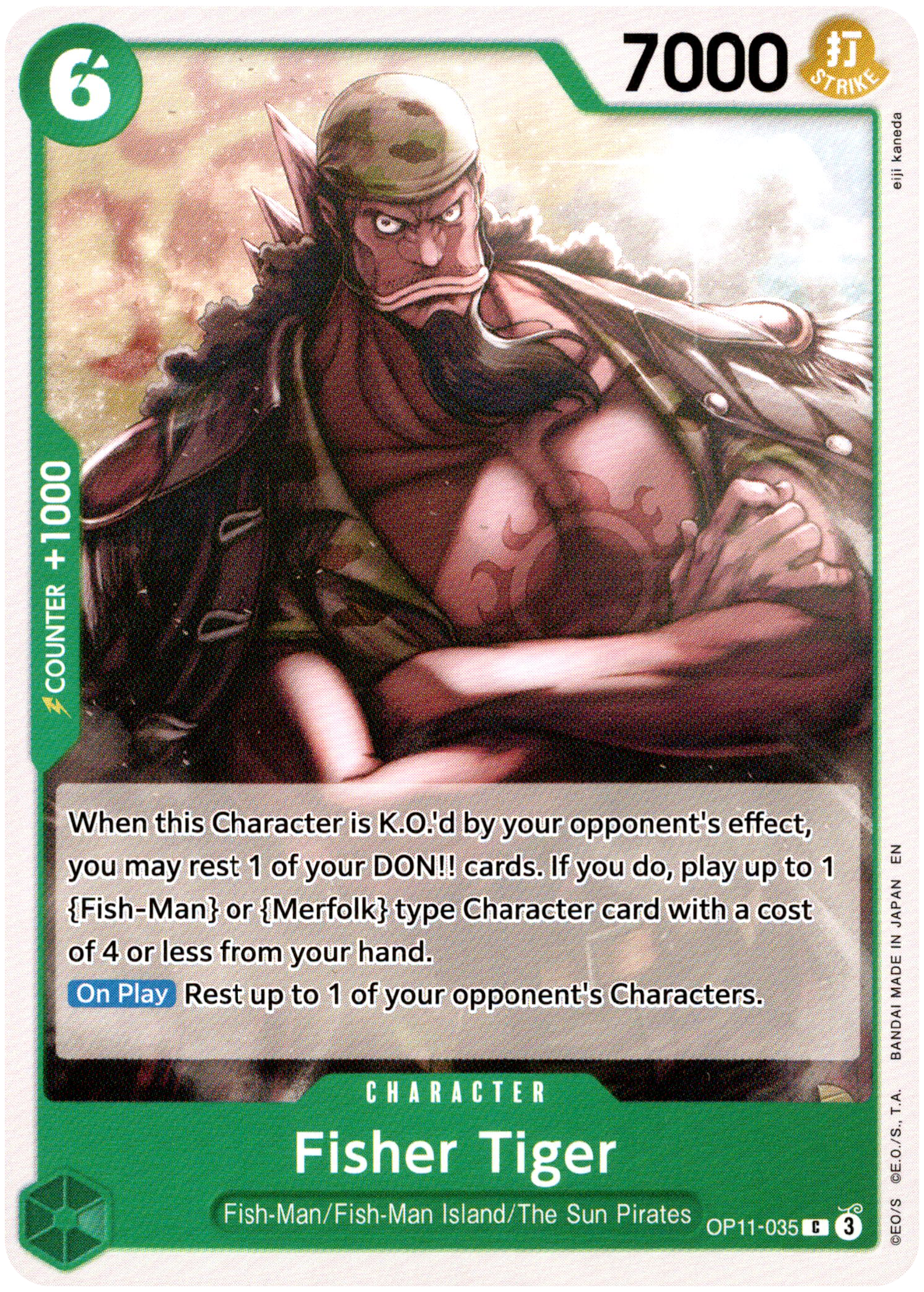 Fisher Tiger - OP11-035 C - A Fist of Divine Speed - Card Cavern