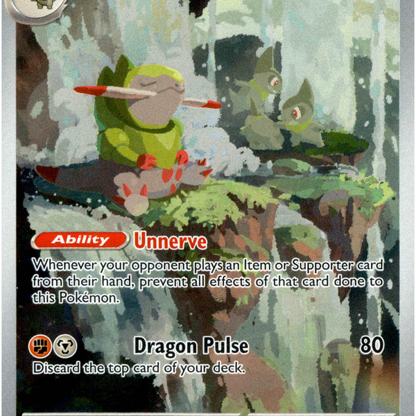 pokemon fraxure card SFA-EN 077/064 : Illustration Rare : Shrouded Fable Flavor Text Fraxure Art Rare (074) 2024