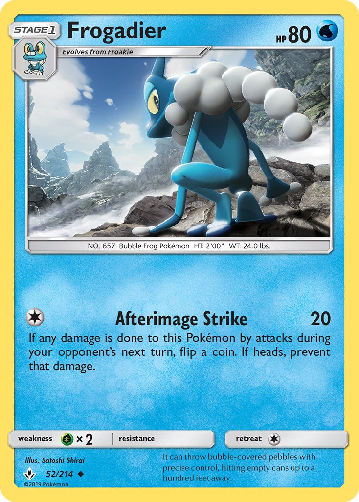 Frogadier - 52/214 - Unbroken Bonds - Card Cavern