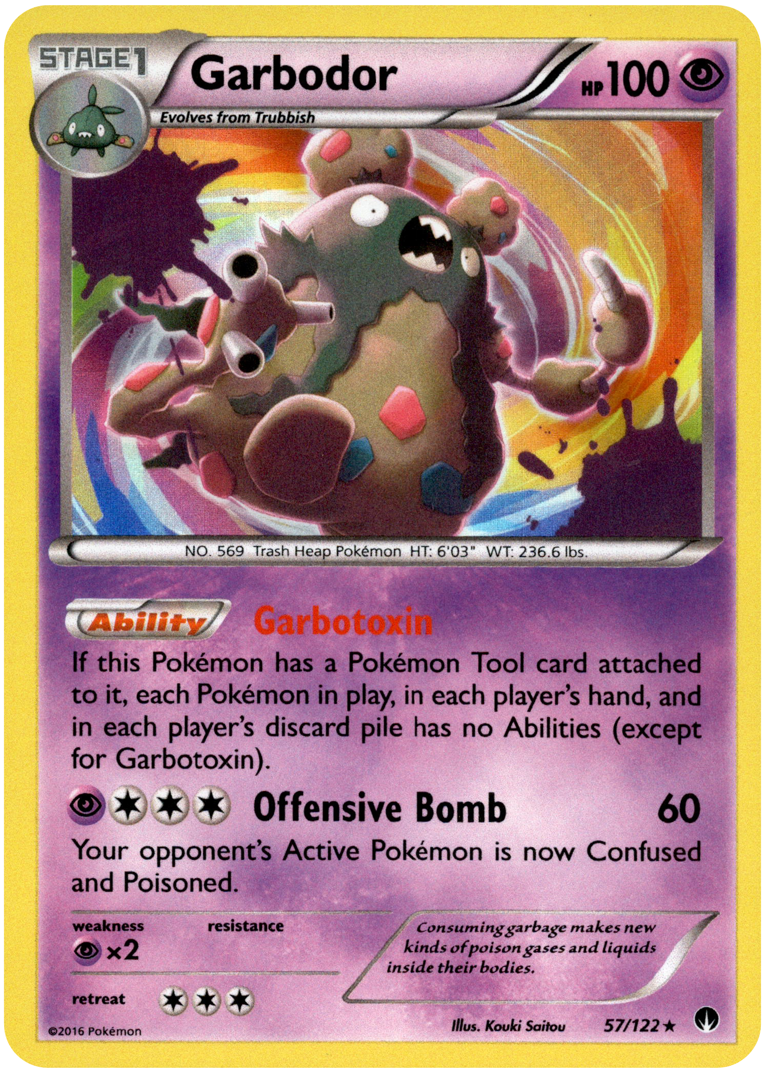 Garbodor - 57/122 - BREAKpoint - Holo - Card Cavern