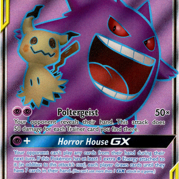 Gengar & Mimikyu GX Full Art - 164/181 - Team Up - Holo Card Cavern Trading Cards, LLC Gengar & Mimikyu GX Full Art - 164/181 - Team Up - Holo Card Cavern Trading Cards, LLC