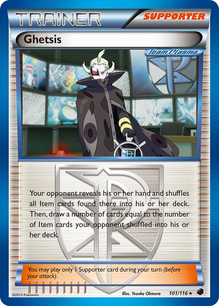 Ghetsis - 101/116 - Plasma Freeze - Holo - Card Cavern