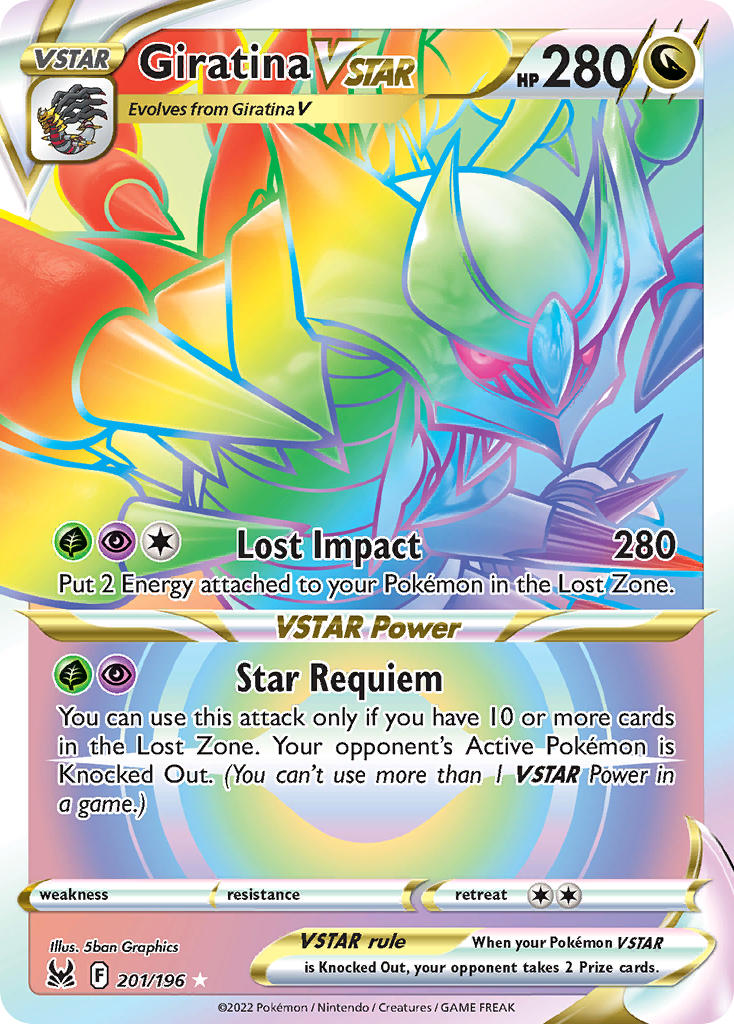 Giratina VSTAR Hyper Rare - 201/196 - Lost Origin - Holo - Card Cavern