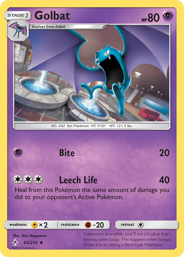Golbat - 65/214 - Unbroken Bonds - Card Cavern