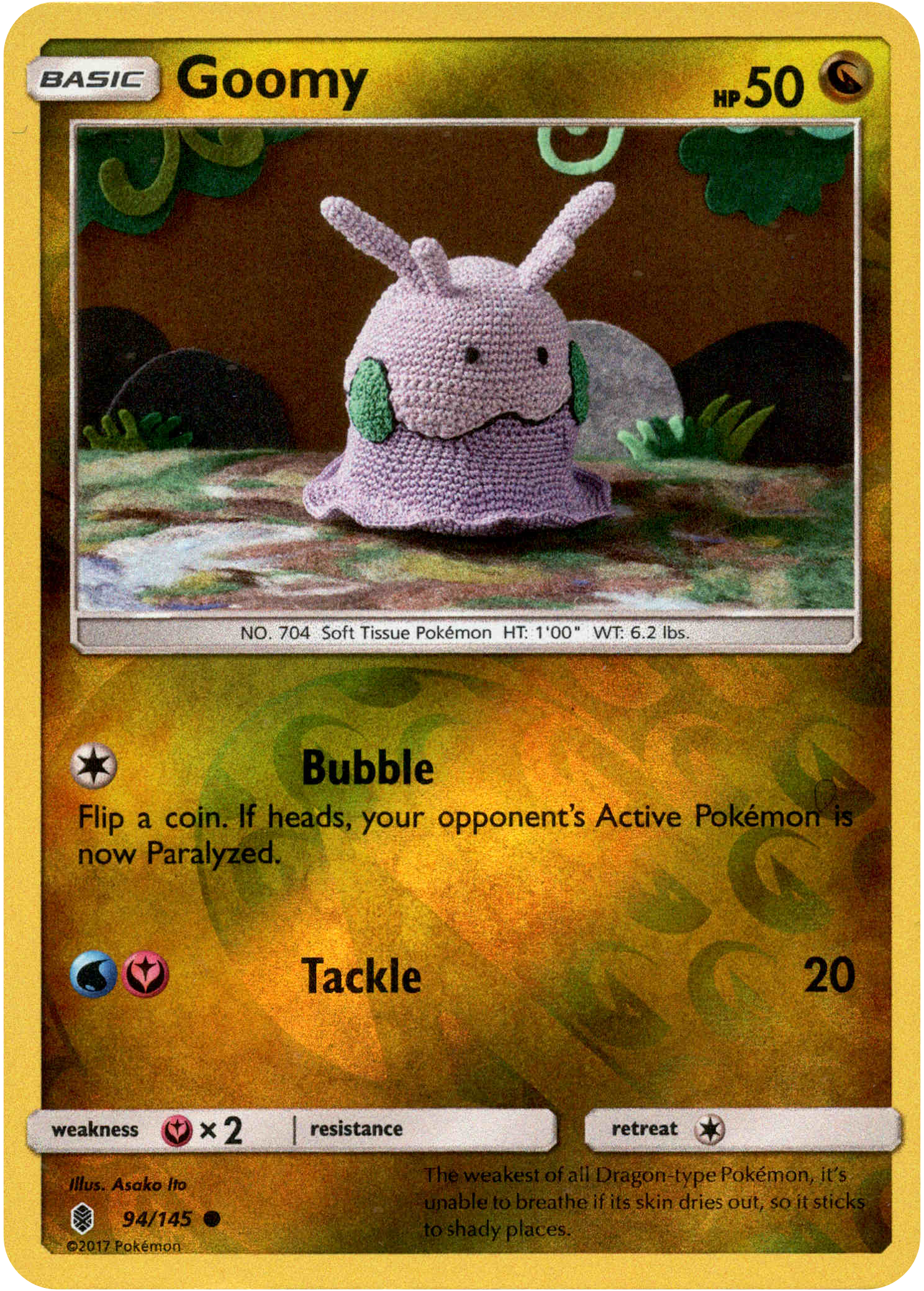 Goomy - 94/145 - Guardians Rising - Reverse Holo - Card Cavern