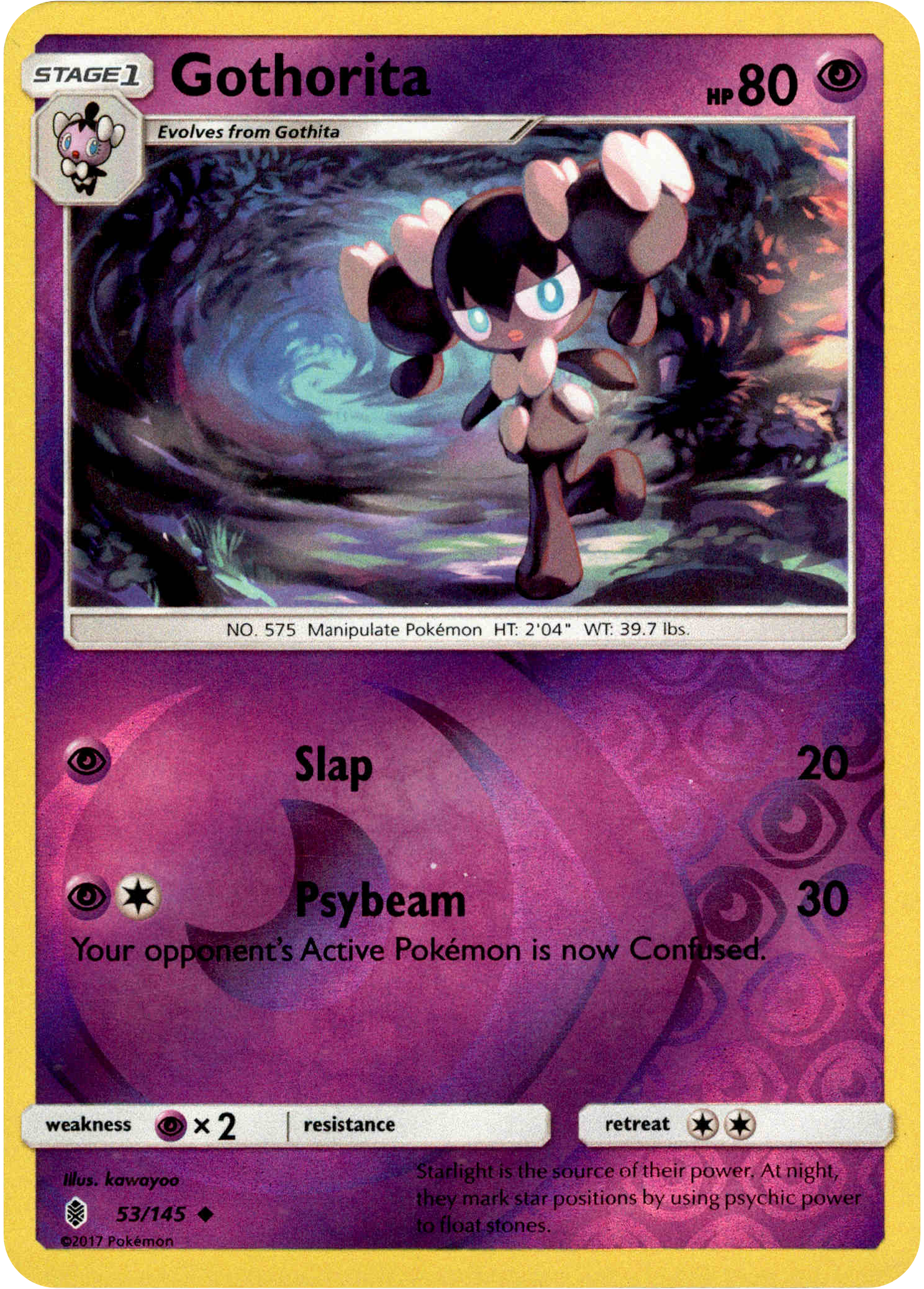 Gothorita - 53/145 - Guardians Rising - Reverse Holo - Card Cavern