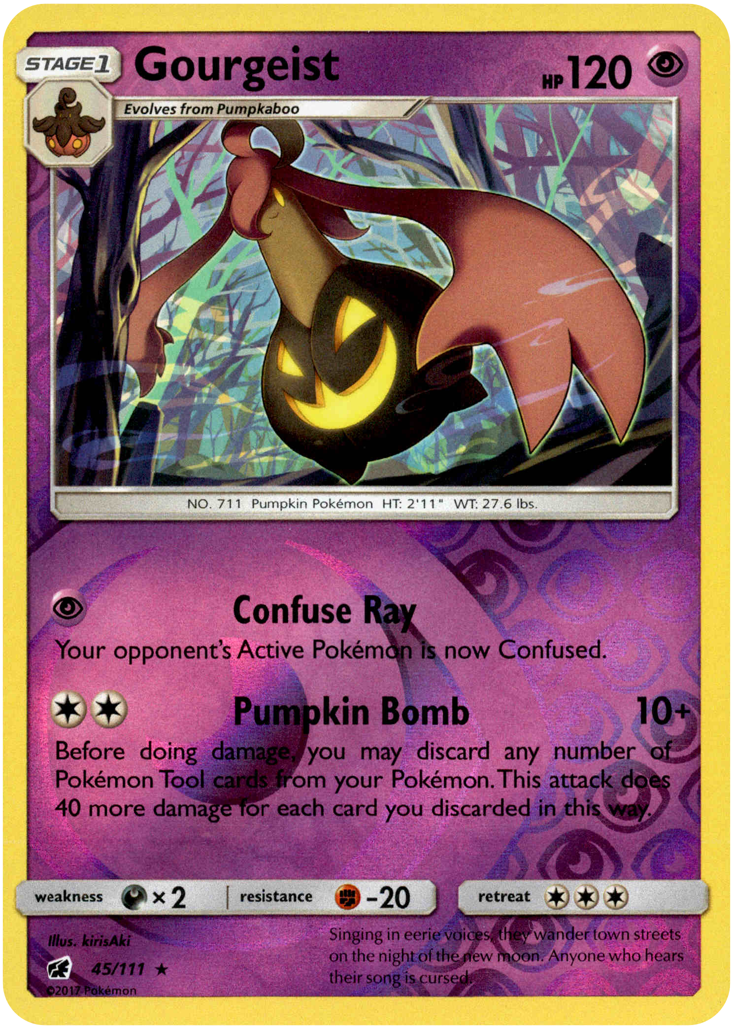 Gourgeist - 45/111 - Crimson Invasion - Reverse Holo - Card Cavern