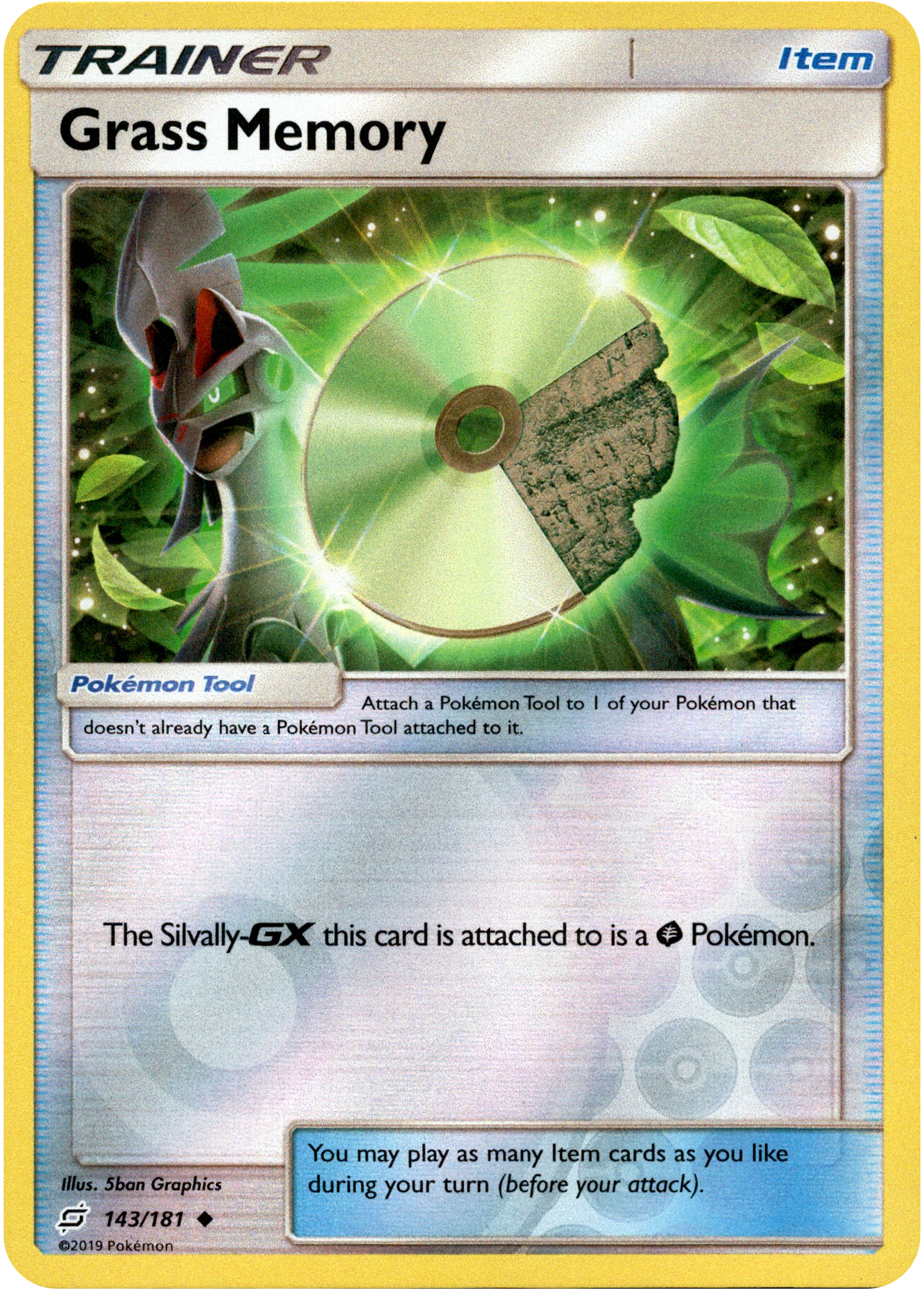 Grass Memory - 143/181 - Team Up - Reverse Holo - Card Cavern
