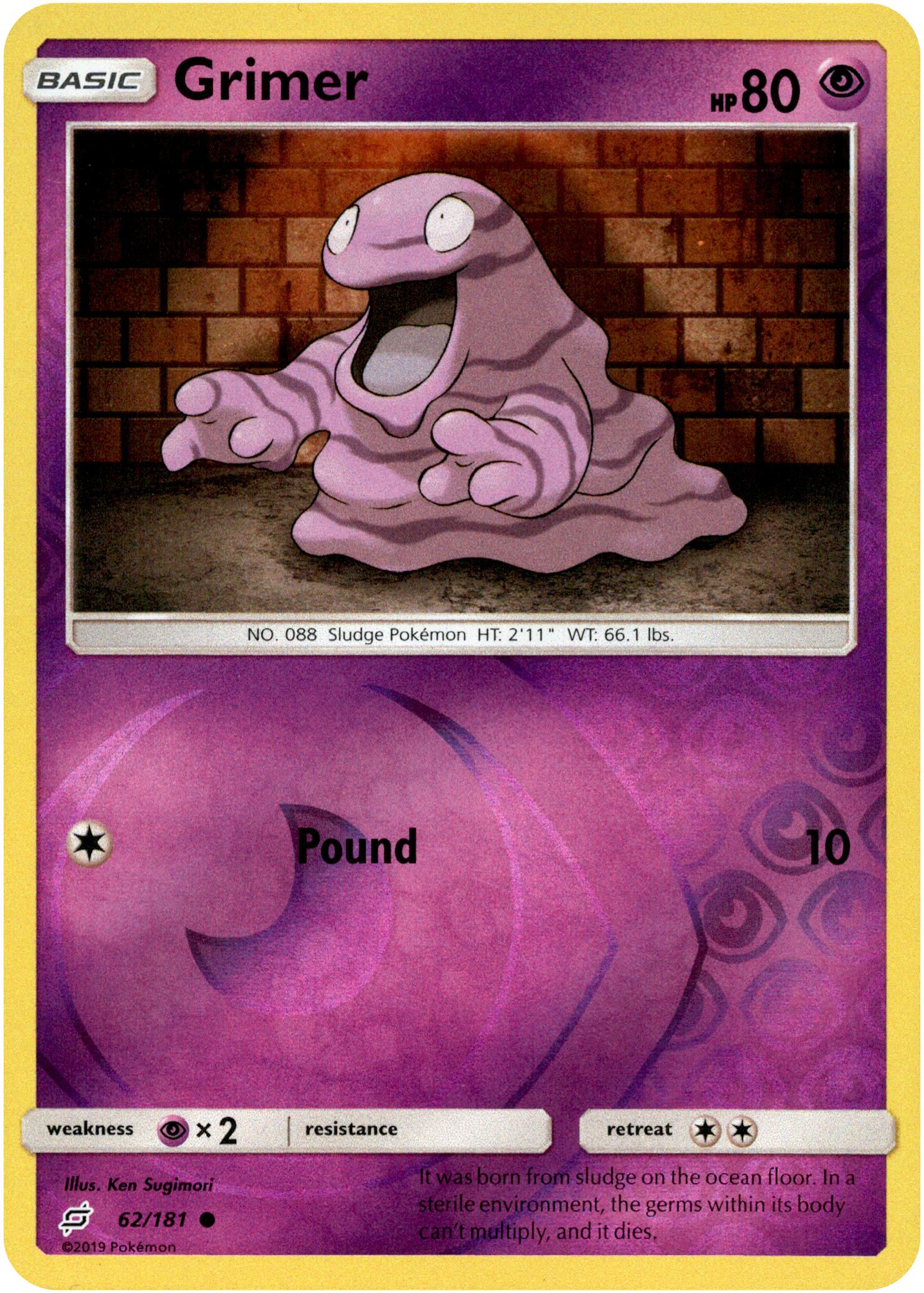 Grimer - 62/181 - Team Up - Reverse Holo - Card Cavern