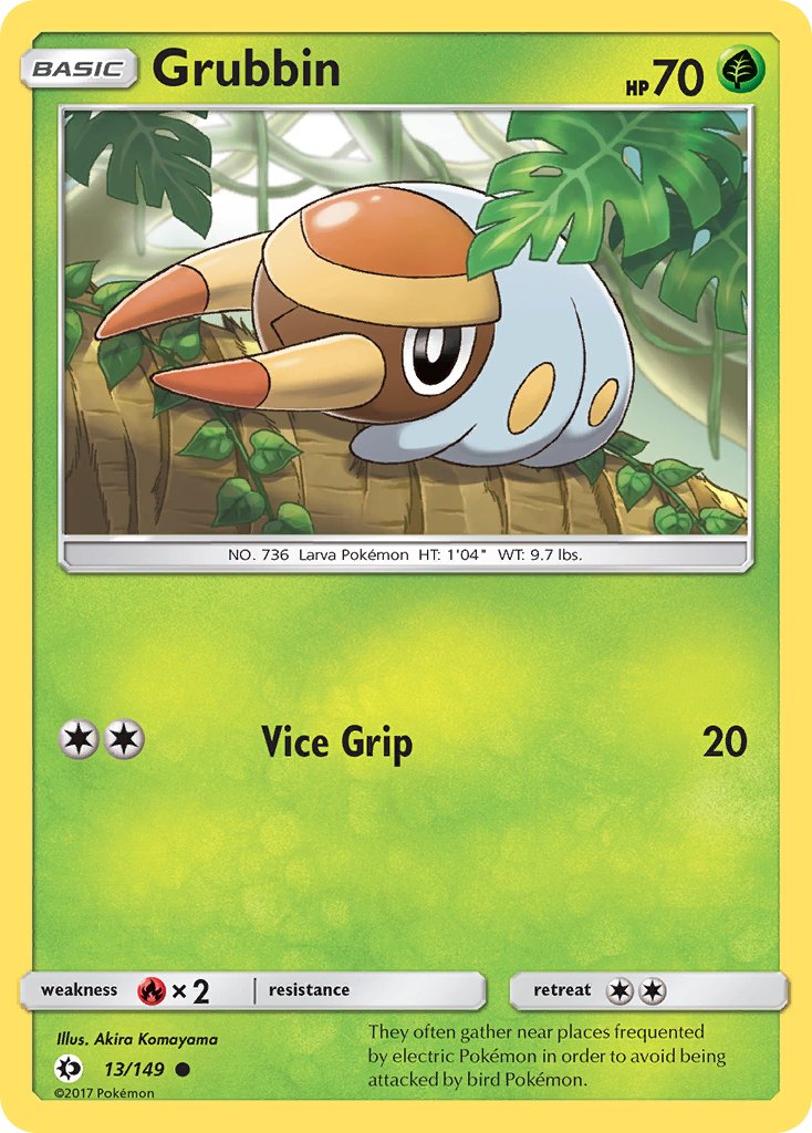 Grubbin - 13/149 - Sun & Moon - Card Cavern