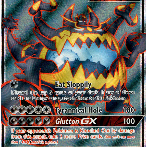 Guzzlord GX Full Art - 105/111 - Crimson Invasion - Holo Card Cavern Trading Cards, LLC Guzzlord GX Full Art - 105/111 - Crimson Invasion - Holo Card Cavern Trading Cards, LLC