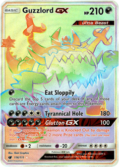 Guzzlord GX Hyper Rare - 116/111 - Crimson Invasion - Holo - Card Cavern