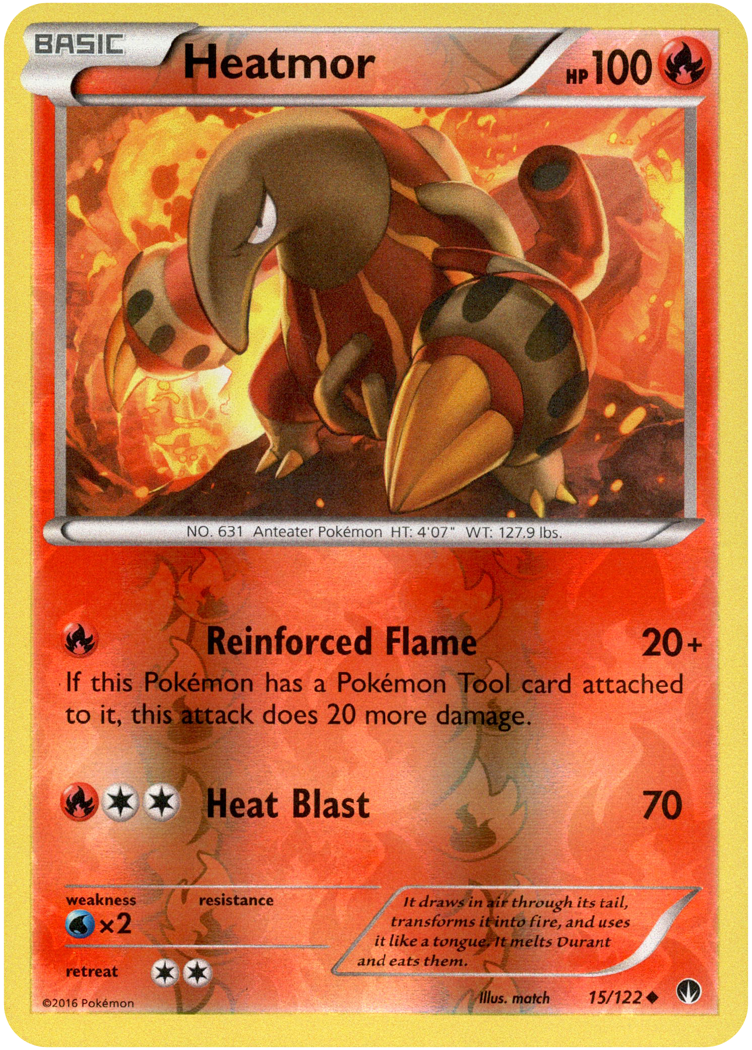 Heatmor - 15/122 - BREAKpoint - Reverse Holo - Card Cavern