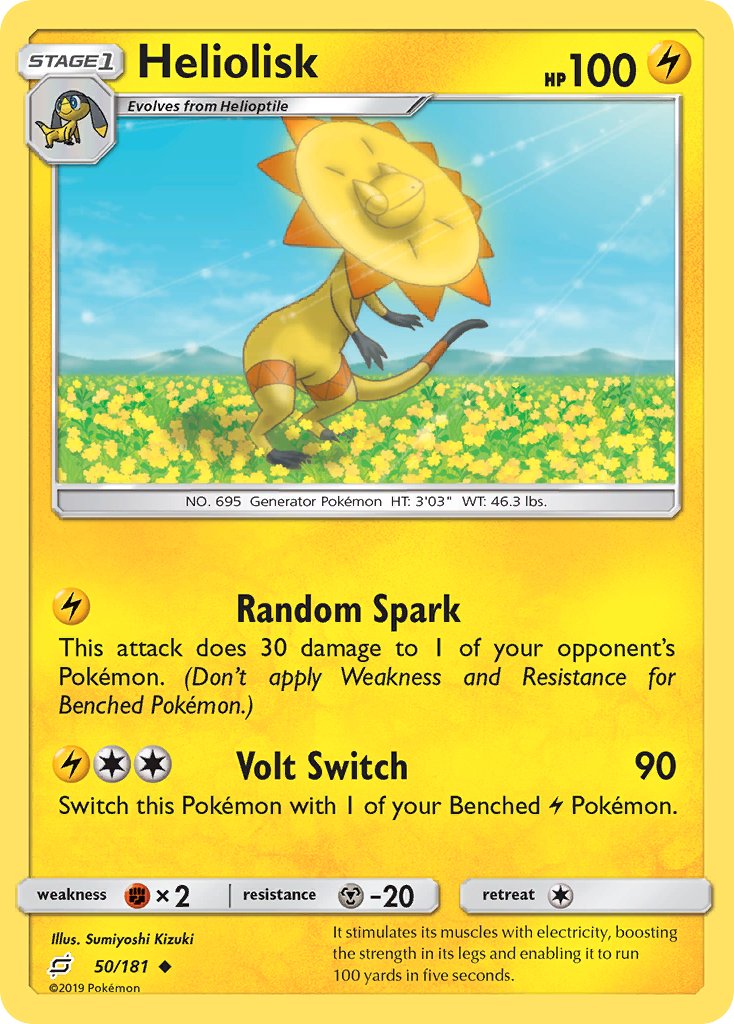 Heliolisk - 50/181 - Team Up - Card Cavern